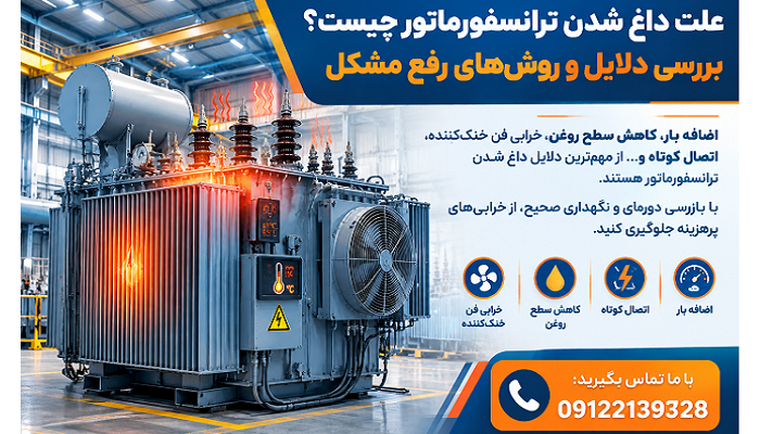 علت داغ شدن ترانسفورماتور چیست؟ بررسی دلایل و روش‌های رفع مشکل